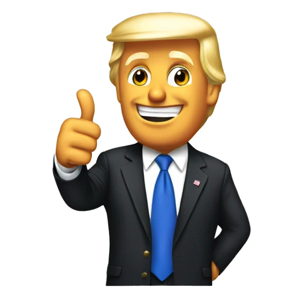 Donald Trump thumbs up sticker