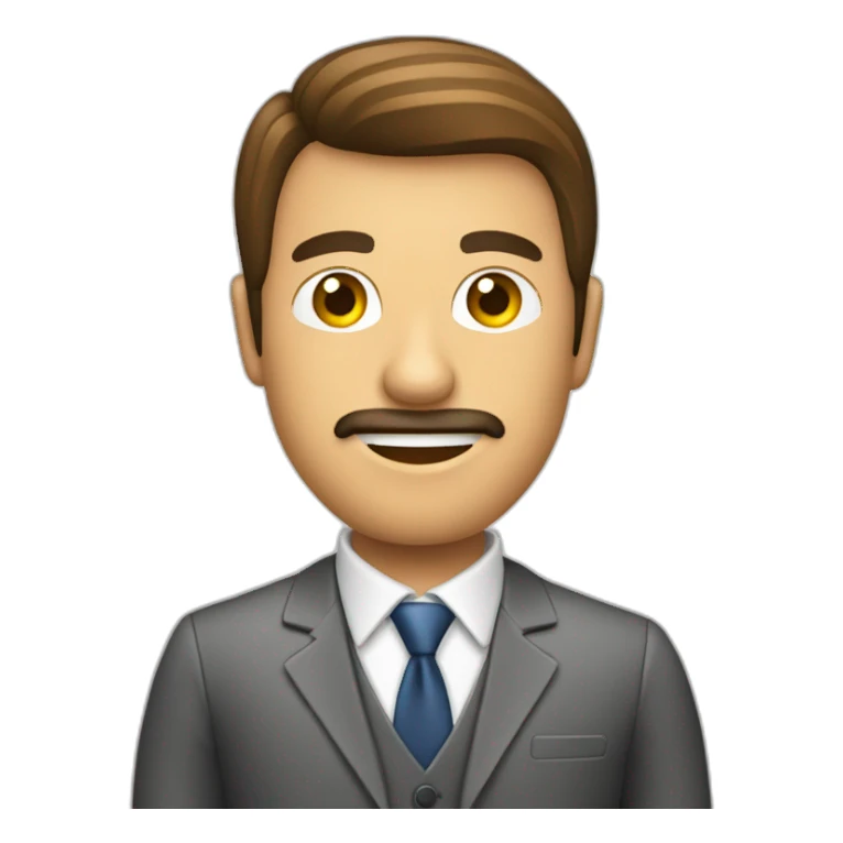 hombre de traje y una computadora sticker