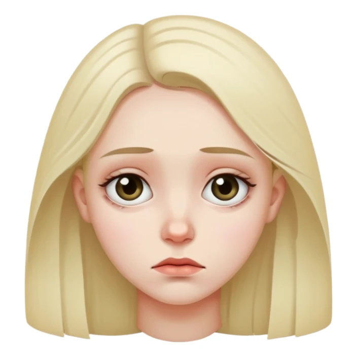 Sad girl sticker