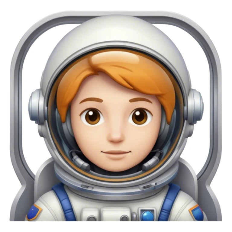 Make a spaceship with an astronaut inside sticker