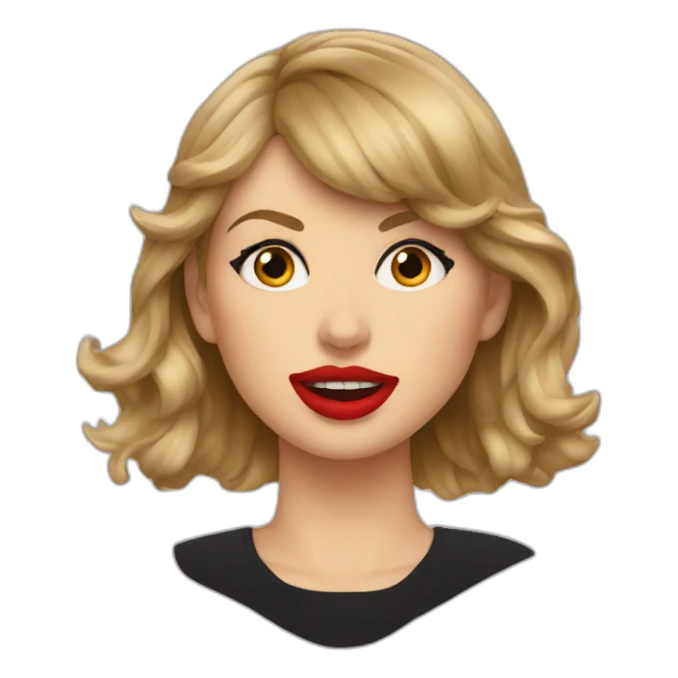 taylor-swift-mouth-bbc sticker