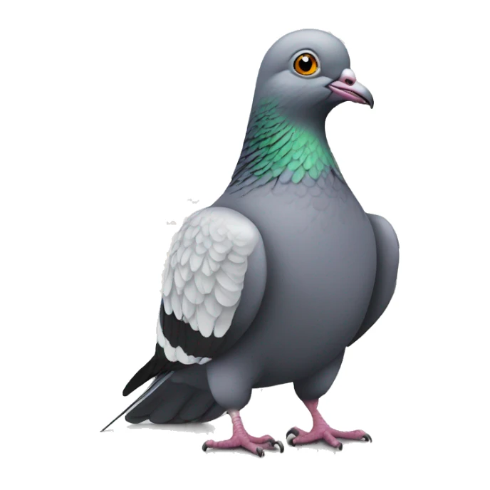 pigeons making a business deal sticker