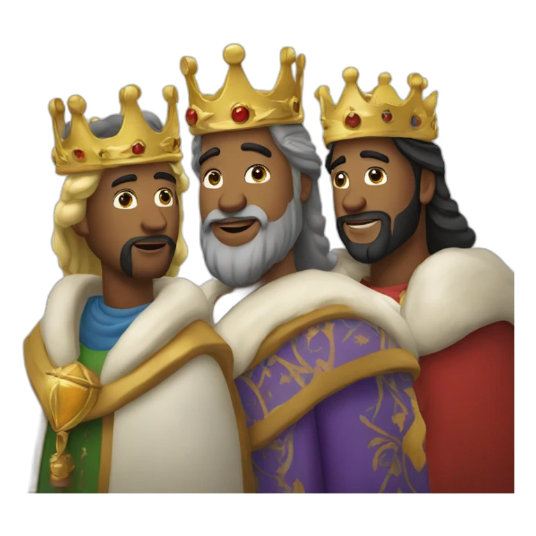 the three kings chritsmas sticker