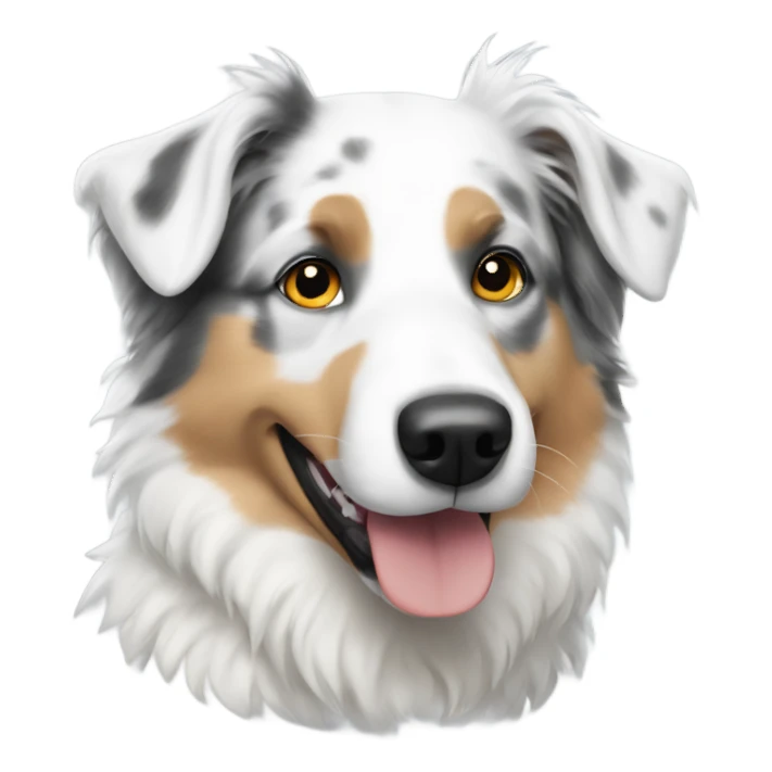 White Australian shepherd  sticker