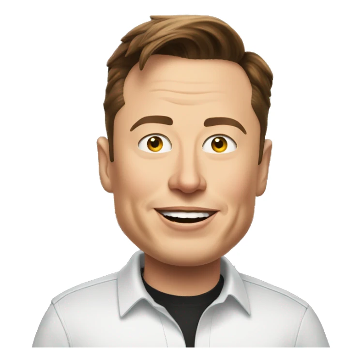 Elon musk funny emoji sticker