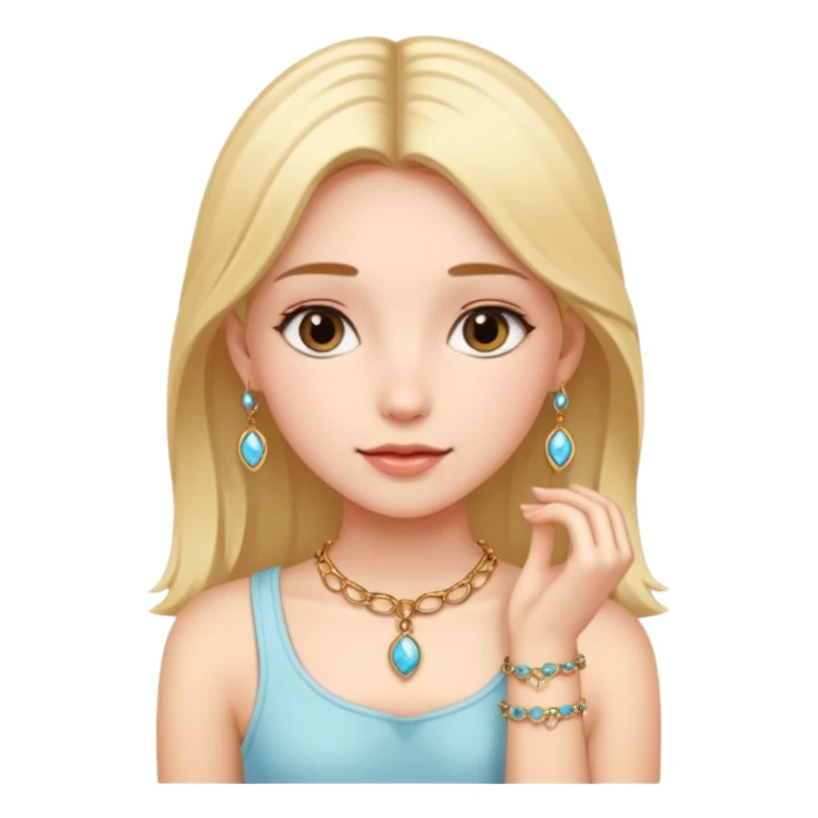 Charm Bracelet Girl sticker