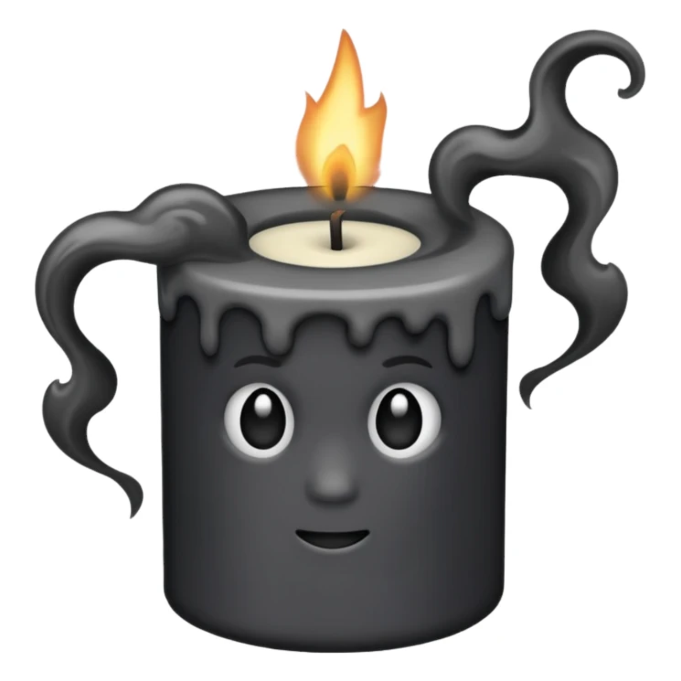 Candel with no flame 🔥 only smoke sticker