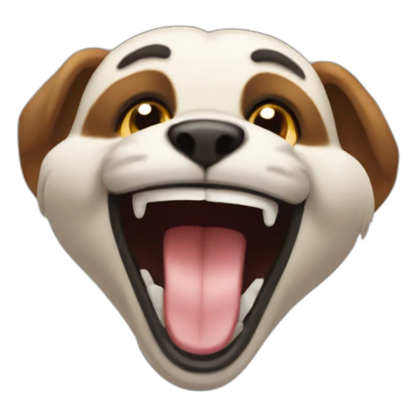 animal dumb smile sticker