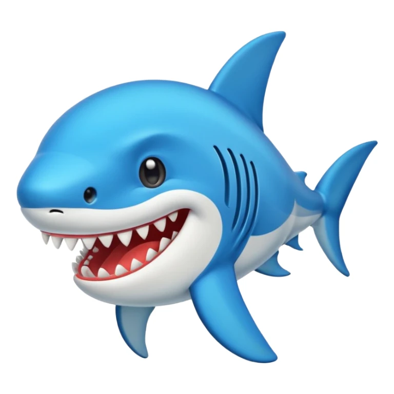 Tiburón con tenis puestos sticker