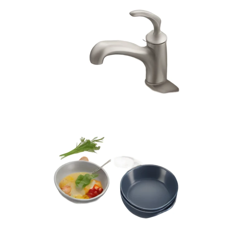 Dishes in sink  sticker