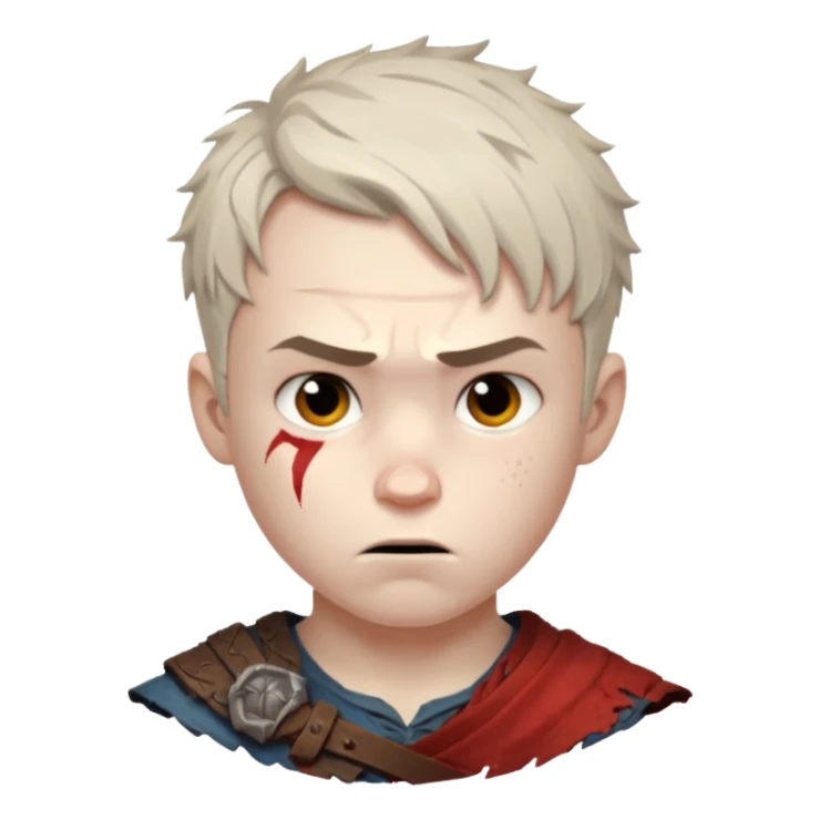 Boy from god of war sticker