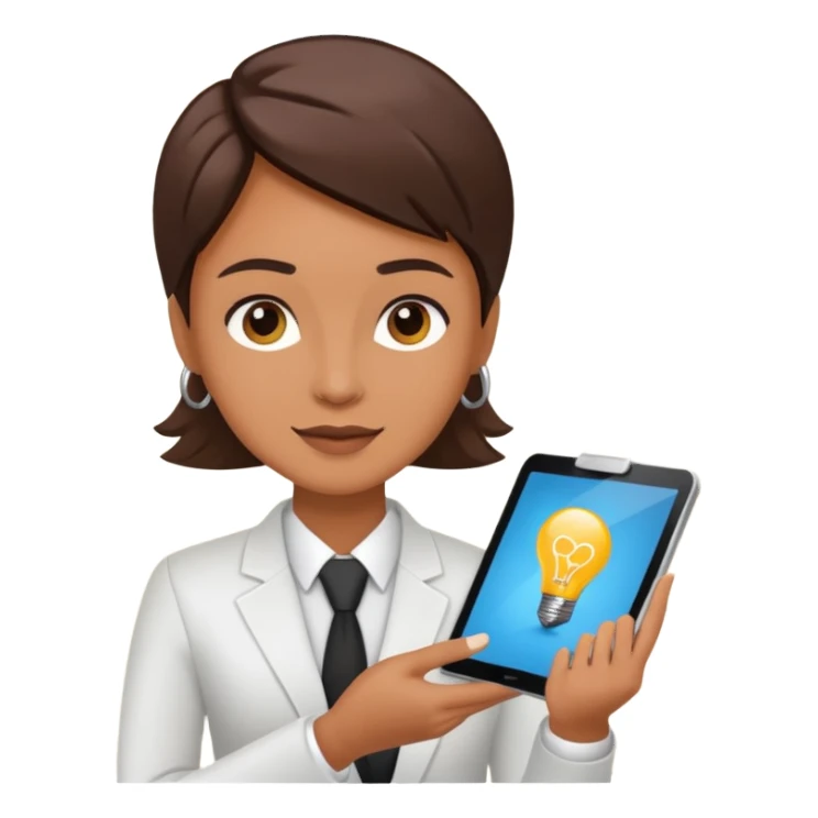 marketing agent with tablet, ideas, social media

 sticker