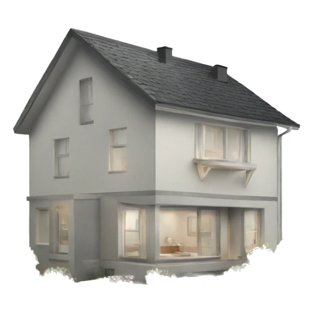 modern scandinavian house sticker