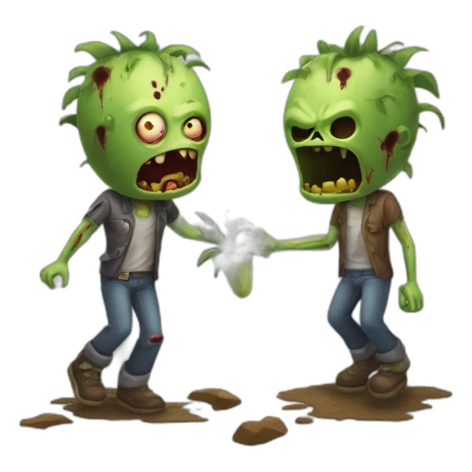 Mordeur-plante-vs-zombie sticker