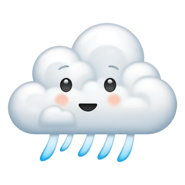 cloud breathing in air  sticker