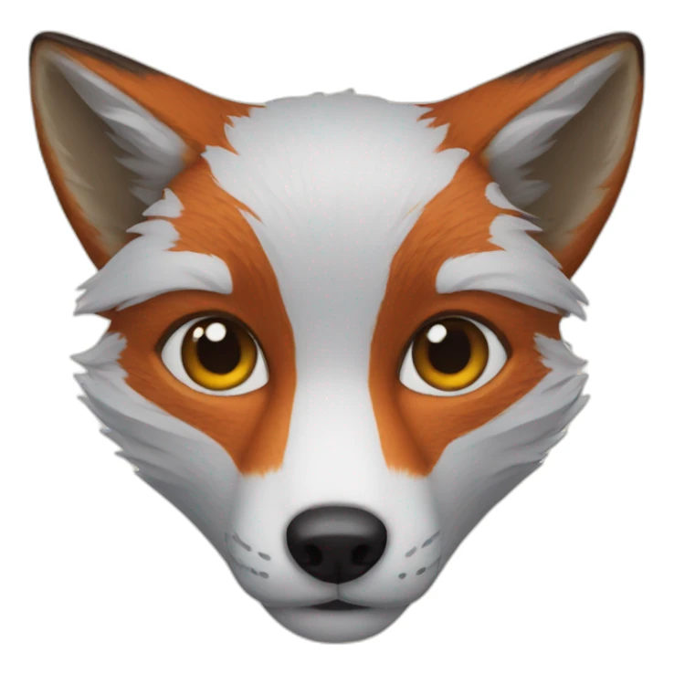 fox face sticker