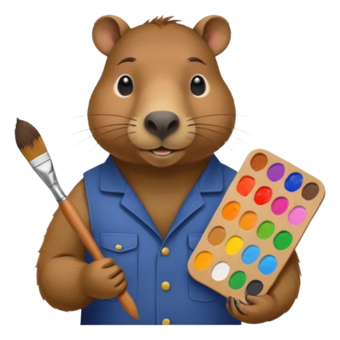 capybara artist sticker