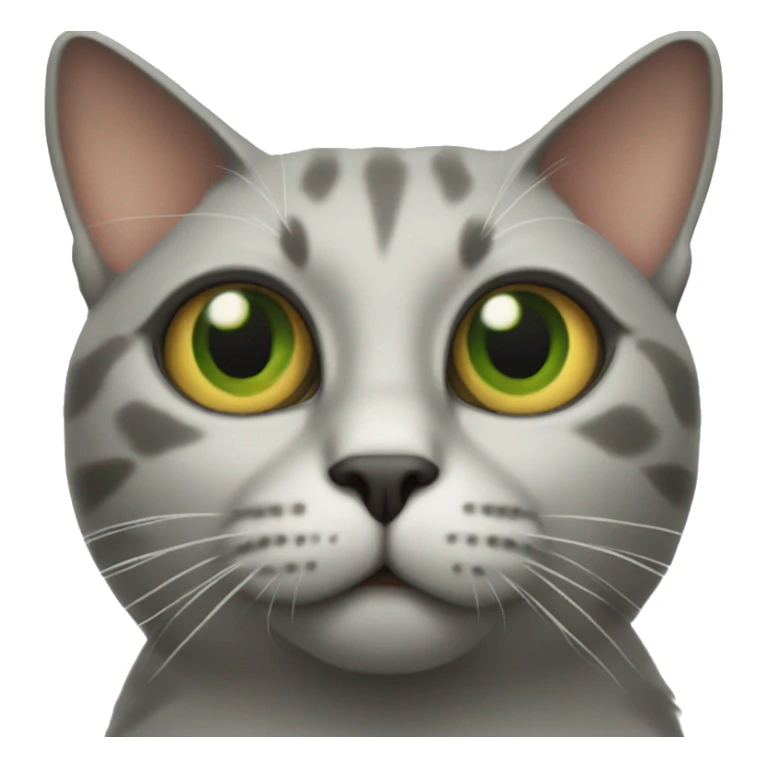 Cat with Christmas tree eyes  sticker