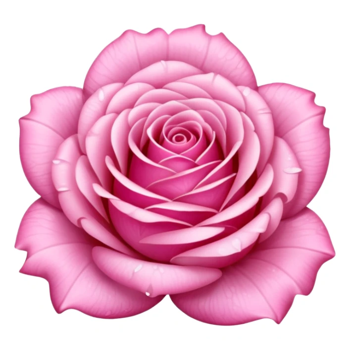 Glitter Pink Rose sticker