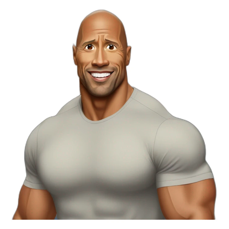 Dwayne Johnson avec une Pier sticker