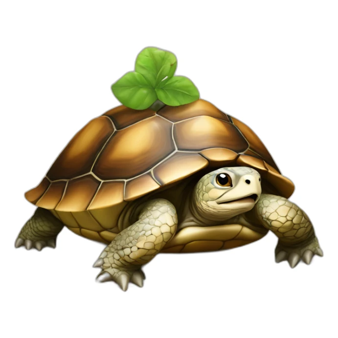 Une tortue sur une loutre sticker