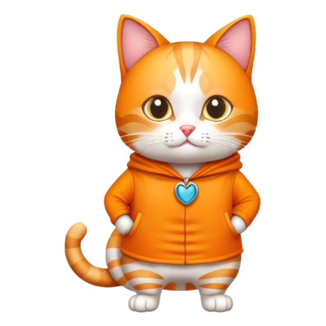 a cat wearing costume sticker