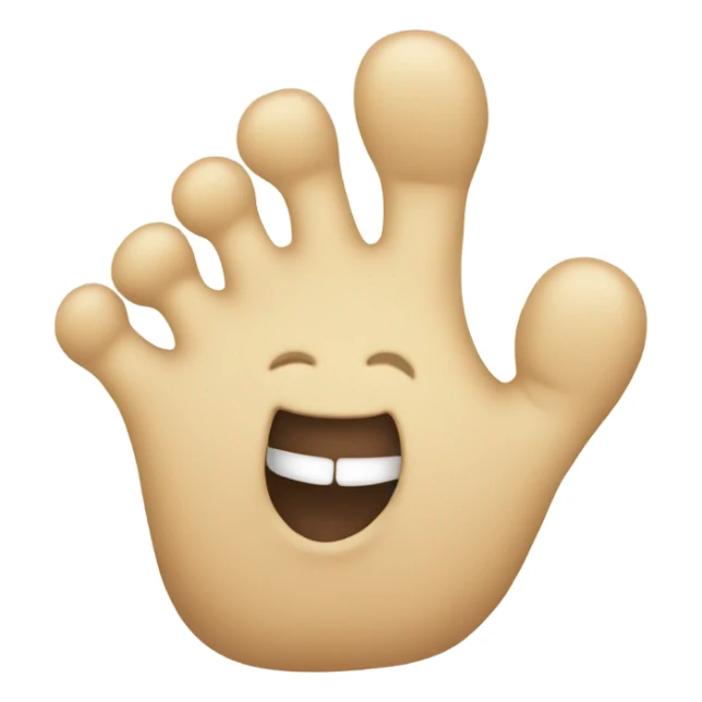 foot laughing  sticker