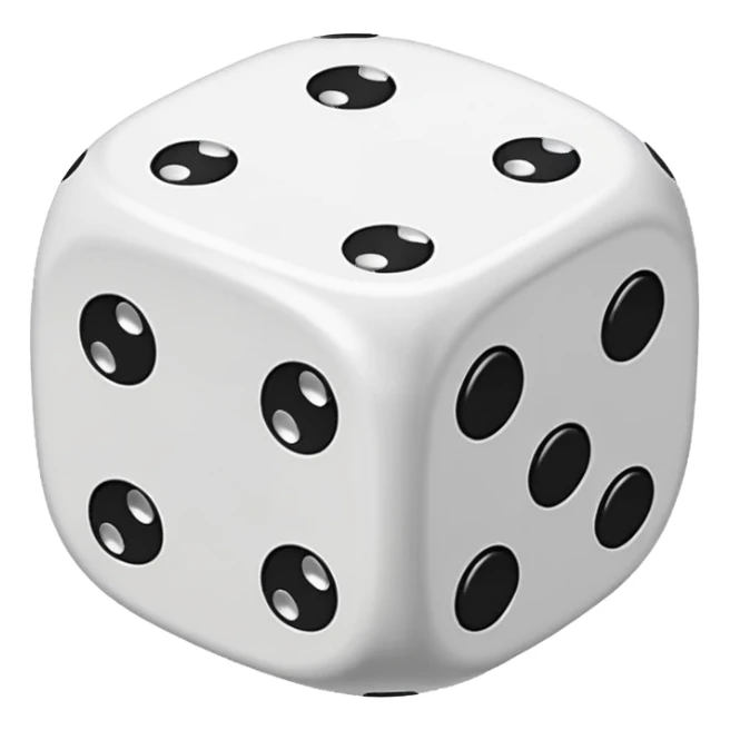 white dice sticker