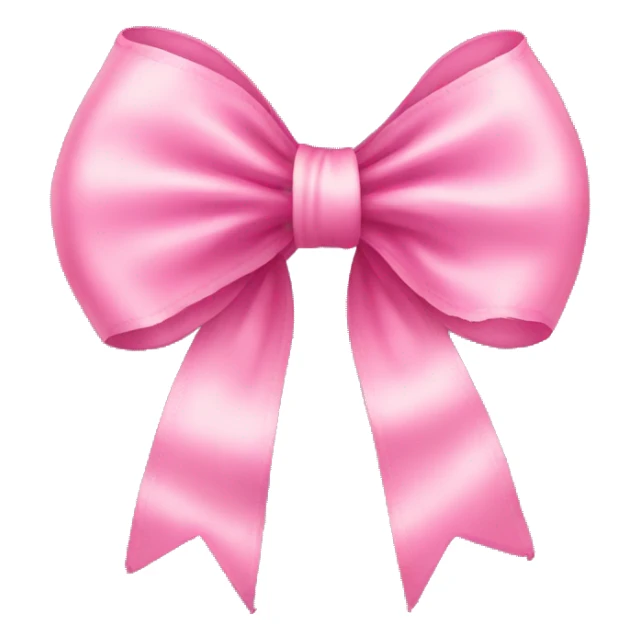 Cute pink ruffle bow sticker