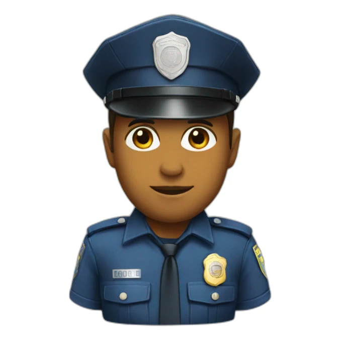 Police uniform sticker