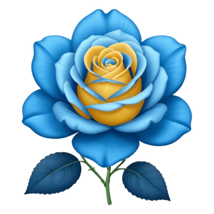 Una rosa azul sticker