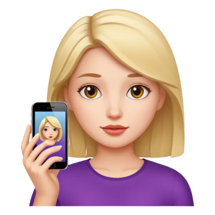 Face clen girl selfie sticker