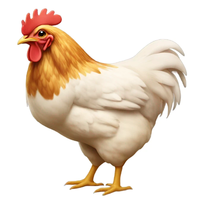 Chicken with a big butt sticker