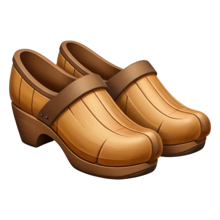 Wooden shoes sticker
