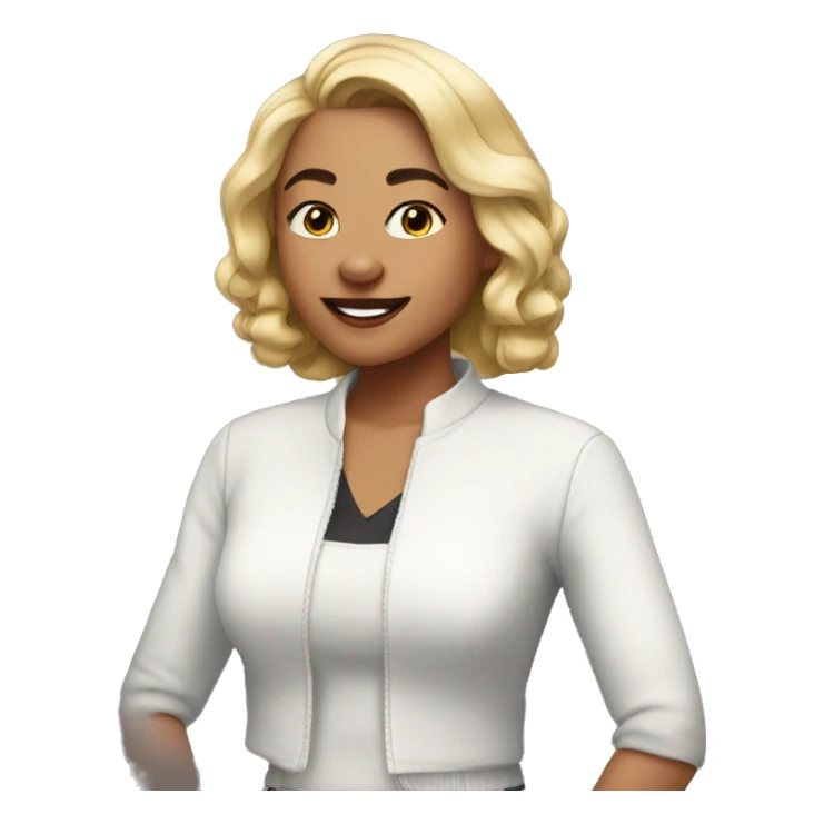 Sabrina at the happy mixer  sticker