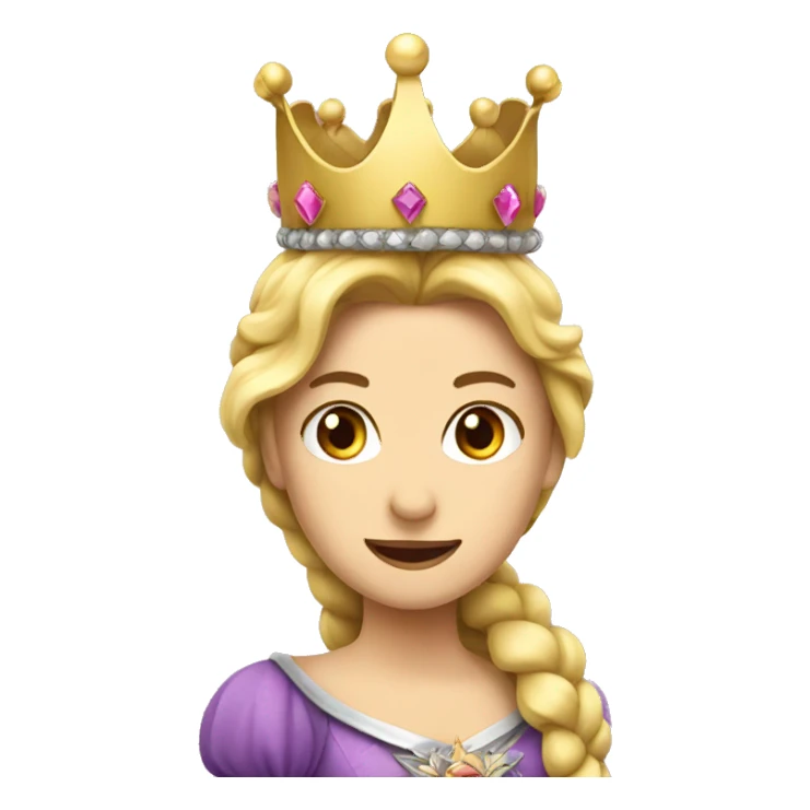 Python with princess crown sticker