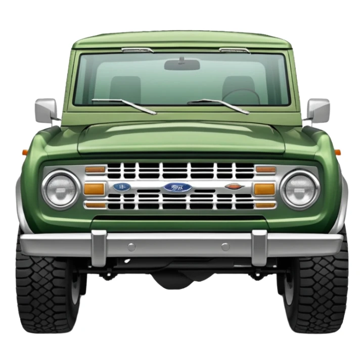 medium green classic ford bronco sticker