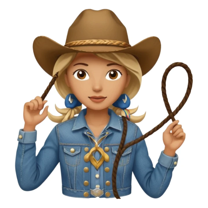 cow girl sticker