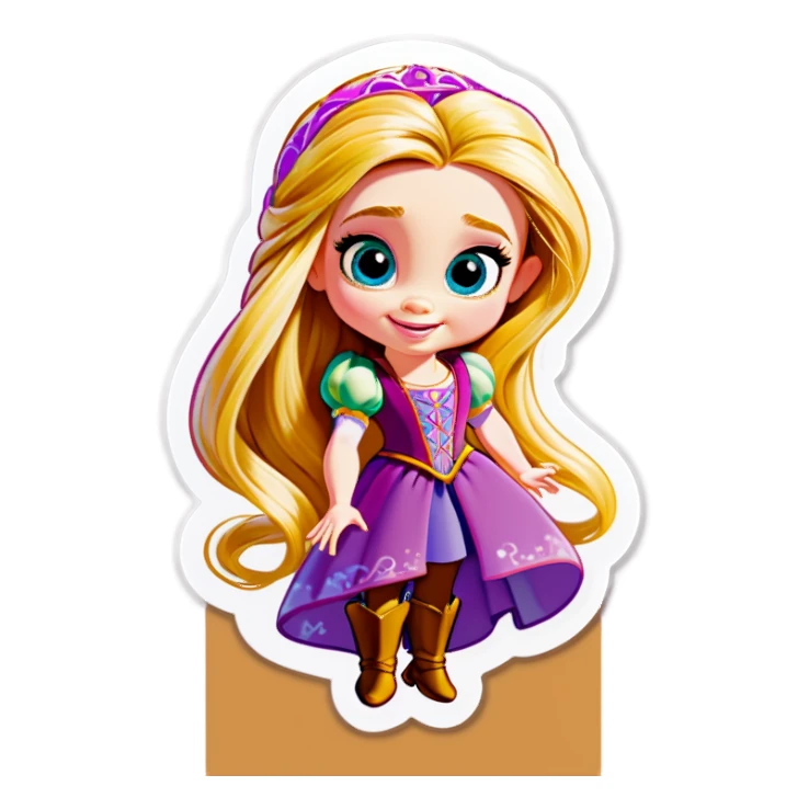 Baby rapunzel sticker