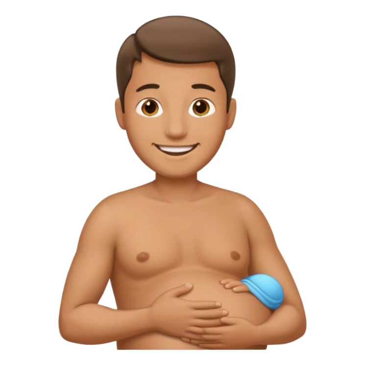 male pregnant sticker