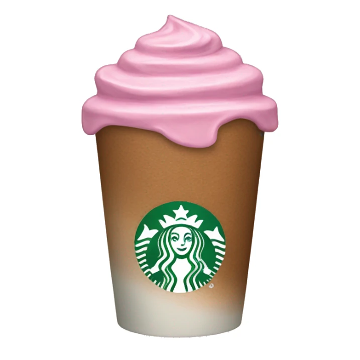 Starbucks coffee pink sticker