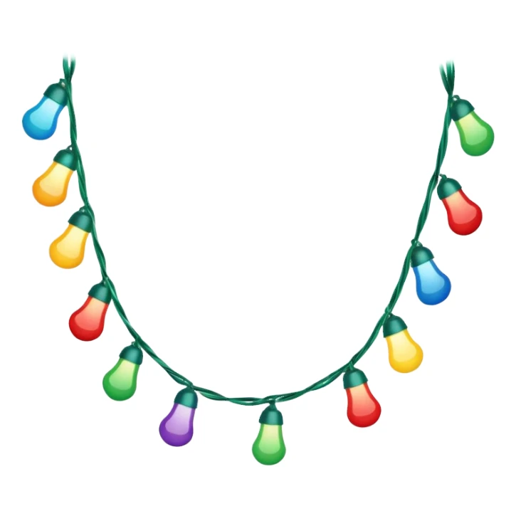 guirlande led de noel sticker