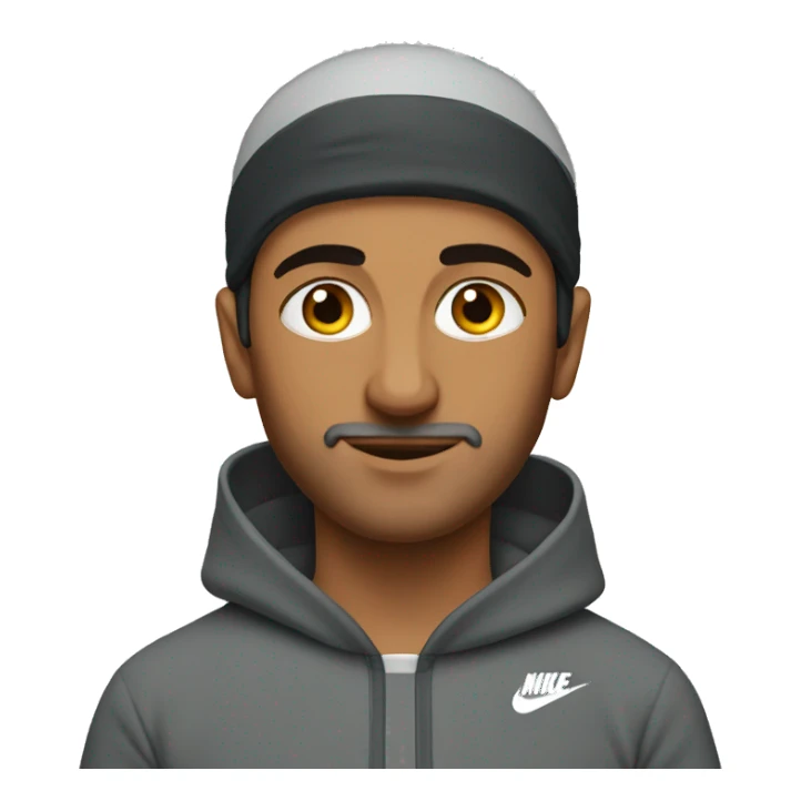 arab men with nike tracksuit set sticker