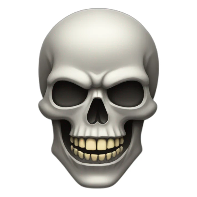 Heavy metal skeleton sticker