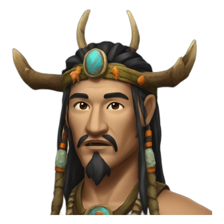 shaman from metin 2 game sticker
