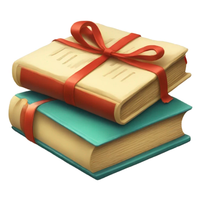 book and gift sticker
