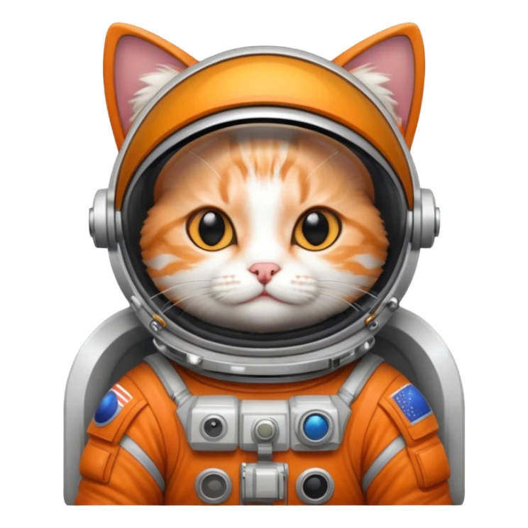 Cat in space sticker