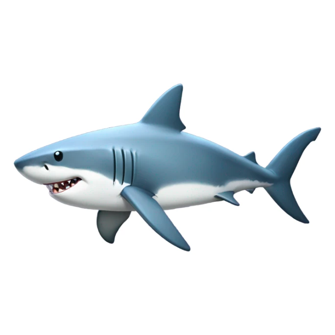 Shark with tank sticker