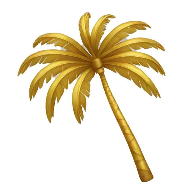 golden palm branch sticker
