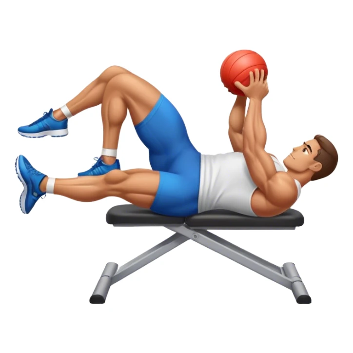 man glute bridges sticker